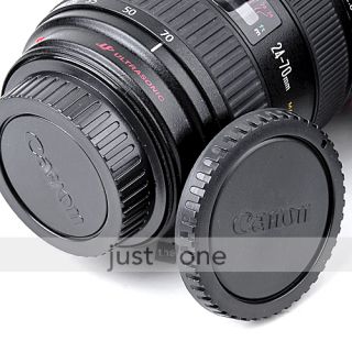 Rear Lens Camera Body Cap Plastic Cover Protector Kit for Canon EOS DSLR SLR