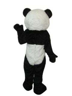 Long Plush Panda Bear Adult Size Mascot Costume