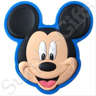 Disney Mickey Mouse Face Blue Trim Laser Cut Magnet