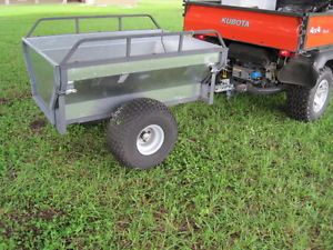 Multi Purpose Cargo Utility Dump Trailer Lawn Garden Tractor Cart Farm FL New