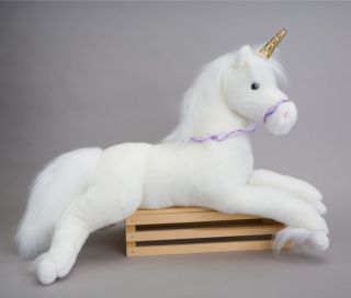 Douglas Toy Plush 27'' Abracadabra White Unicorn New