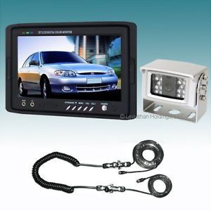 7" Color LCD Backup Rear View Reverse CCD Camera System