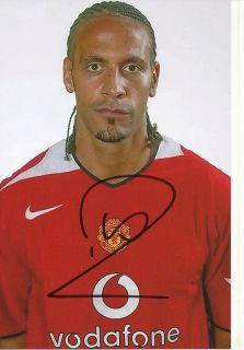 Rio Ferdinand Manchester United Foto Mit Unterschrift 143672 Mik