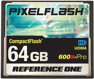 64GB PIXELFLASH 600X Compact Flash Memory 64 GB CF Card Extreme Ultra High Speed