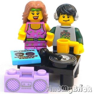 Lego Fitness Instructor DJ Disc Jockey Minifigures Accessories 8805 8833 New