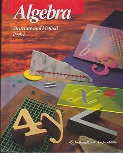 McDougal Littell Algebra Structure and Method Book 1 0395771161 High School Math