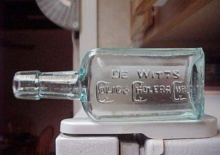 De Witts Colic Cholera Cure Chicago Nice Old Medicine Bottle 1890s