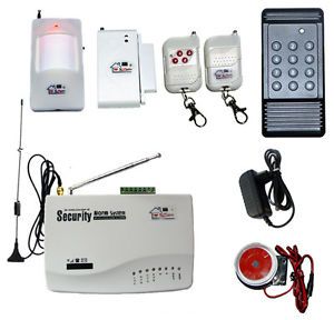2011 Wireless Home GSM Security Alarm System Alarms SMS Call Autodial Keyboard