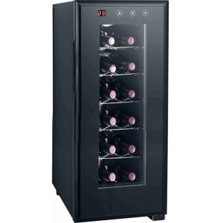 12 Bottle Thermo Electric Wine Refrigerator Slim Compact Chiller Mini Fridge