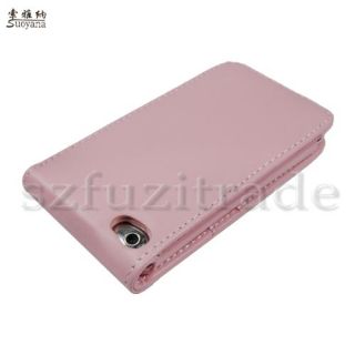 Pink Wallet Leather Flip Case Cover Skin for iPod Touch 4 4th 4G 8GB 32GB 64GB