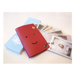 Cute Smile Leather Photo Album for Polaroid Fujifilm Instax Mini Film Card Case