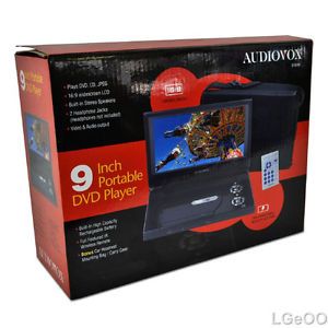 Audiovox D 1929B 9" LCD Wide Screen Portable DVD Player