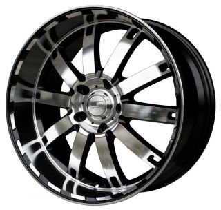22" HD Autobahn Gloss Black Machined Wheels Rims 5x115 25mm Magnum Charger 300C