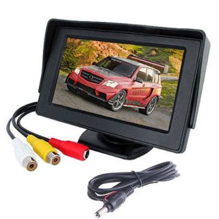 Car Rear View System 7LEDS Wireless IR Night Backup Camera 4 3" TFT LCD Monitor