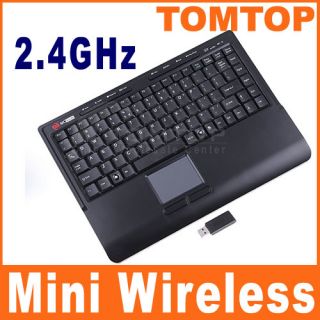 2 4GHz RF Slim Mini Wireless Keyboard with Touchpad
