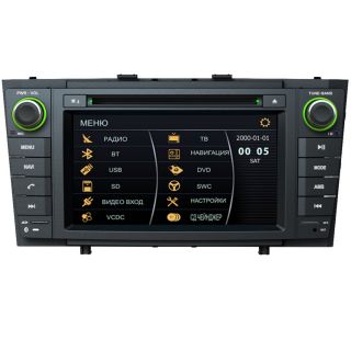 7" Car GPS Navigation Radio Bluetooth DVD CDC Player for 2009 12 Toyota Avensis