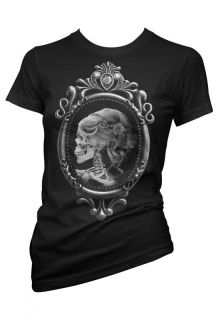 Cartel Ink Tattoo Biker Emo Rockabilly Gothic Punk Lolita Vintage Skull T Shirt