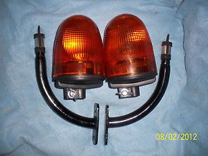 John Deere Tractor Rotating Beacon Mounts with Lights SMV Safety