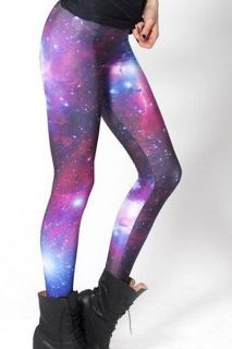 Fashion Women Multicolored Galaxy Printed Stretchy Tights Jeans Leggings Pants