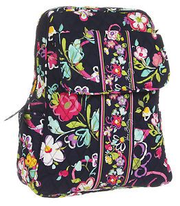 Vera Bradley Ribbons Multicolored Backpack Book Bag Knapsack New