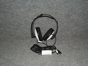 Turtle Beach Ear Force XL1 Black White Wired Headset PC Xbox 360 Headphones 2 1731855021498