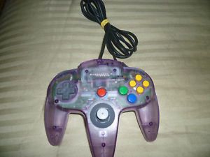 Original Nintendo N64 Clear Purple Controller