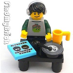 ★★ Lego 8833 Minifigure Series 8 DJ Disc Jockey with Extra Accessories New ★★