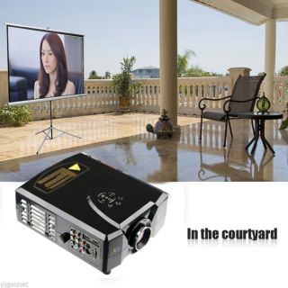 Home Theater Projector 1080p HD LCD LED 3D Analog TV Laptop PC VGA HDMI AV USB