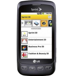 Sprint LG Optimus s LS670 3 2" Android 2 2 Smart Phone Charcoal