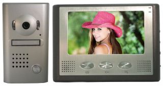 8" TFT LCD Monitor Color Video Door Phone Doorbell Home Intercom System