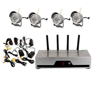 On Sale 4CH Wireless CCTV DVR Network Outdoor Camera Home Video Security System