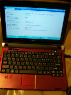 Acer Aspire One Netbook Computer Red