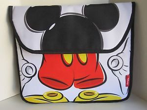 Mickey Mouse Laptop Padded Sleeve Case Bag Disney Velcro Closure New