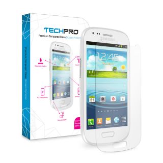 Techpro Premium Tempered Glass Screen Protector for Samsung Galaxy S3 s III Mini
