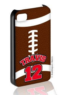 Football The Basic Monogram iPhone 4 4S 5 Case Personalized Custom