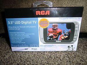 Brand New RCA 3 5" LED Portable Digital TV w Built in Tuner Antenna DHT235C