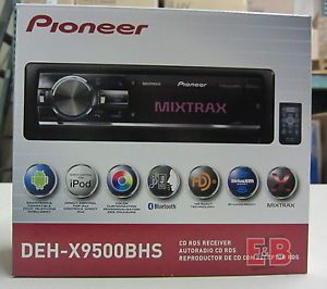 Pioneer DEH X9500BHS CD  Car Receiver w Bluetooth HD Radio SiriusXM Ready