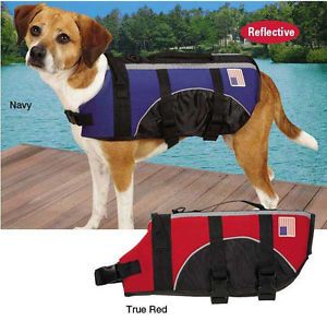 Neoprene Dog Pet Preserver Life Jacket Safety Vest Swim Water Guardian Gear