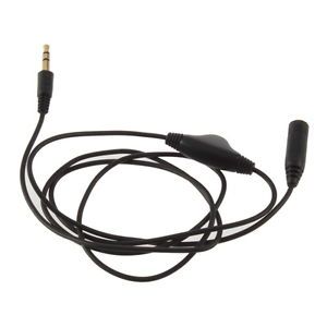 3 5mm M F 1M 3ft Stereo Headphone Audio Extension Cord Cable with Volume Control