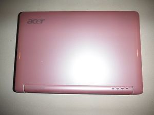 Pink Acer ZG5 Netbook Mini Laptop Windows XP 160GB 1GB Intel Atom 1 6GHz