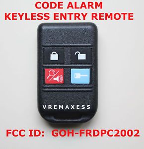 Code Alarm Keyless Entry Remote GOH FRDPC2002 4 Button