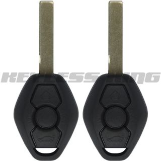 2 New Uncut BMW Key Keyless Entry Remote Transmitter Fob Replacement