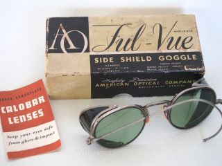 Vintage American Optical Safety Glasses Motorcycle Hot Rod