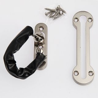 Door Lock Safety Security Chain Guard Peep Bolt Locking CP with Screws K1324