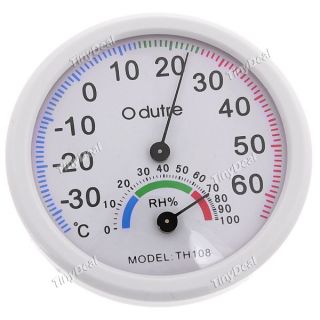 High Quality White Mini Thermo Hygrometer Thermometer Hygrometer Dual Scales