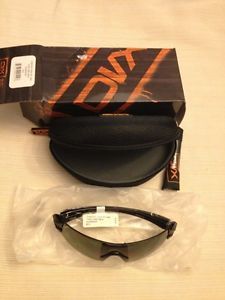 DVX Fame Grey Lens Gloss Black Frame Sunglasses Safety Glasses ZW89549 New