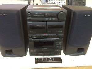 Sony Mini Book Shelf Stereo System MHC C50 Includes Speakers and Remote