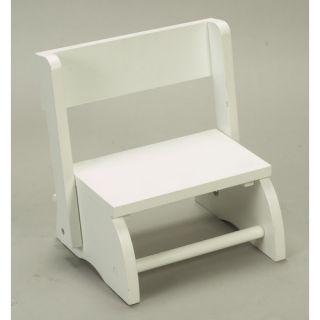 Gift Mark Small Flip Stool and Chair in White