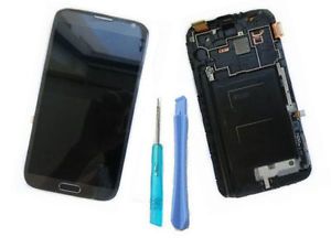 Frame LCD Display Touch Digitizer Screen Samsung Galaxy Note 2 II N7100 Gray