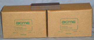 2 Boxes Acme 3 4" Industrial Staples 2000 Staples Box 651868 New Boxed